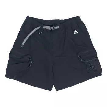 Шорты acg snowgrass solid color cargo pocket shorts black Nike, мультиколор