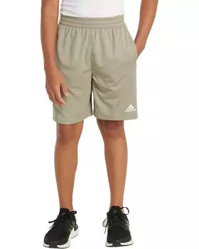 Шорты adidas Kids 3S Mesh Short 24(Big Kid), цвет Lt Grey