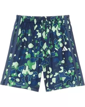 Шорты adidas Kids AOP C Camo Short S24(Toddler/Little Kid), цвет Navy/Green