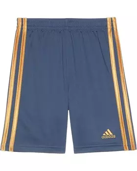 Шорты adidas Kids C 3S Mesh Short 24(Toddler/Little Kid), цвет Navy/Yelow