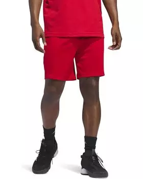 Шорты adidas Legends 3-Stripes Basketball 9", цвет Better Scarlet/Aurora Black