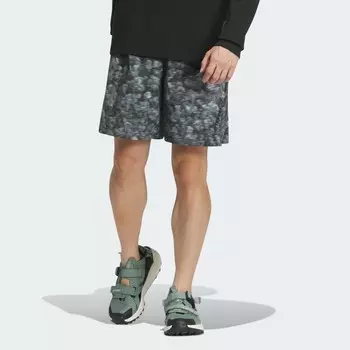 Шорты Adidas National Geographic AEROREADY All-over Print Shorts, цвет Grey Four