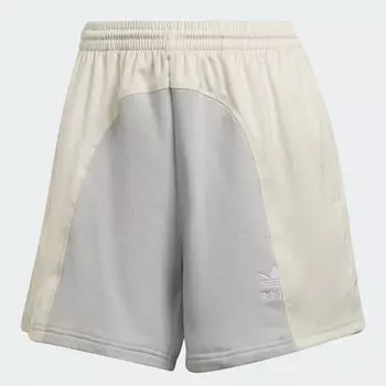 Шорты Adidas Originals Adicolor Split Trefoil, кремово-белый/серый