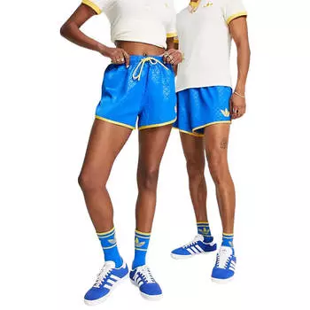 Шорты Adidas Originals 'Adicolor 70s' Unisex Monogram, голубой
