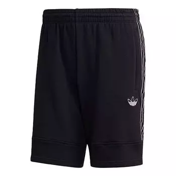 Шорты Adidas originals Causual Sports Stripe Short Pant Male Black, Черный