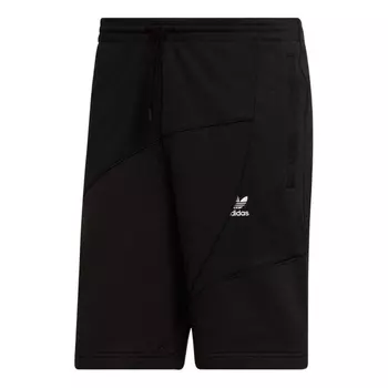 Шорты Adidas originals Logo Printing Splicing Casual Black, Черный