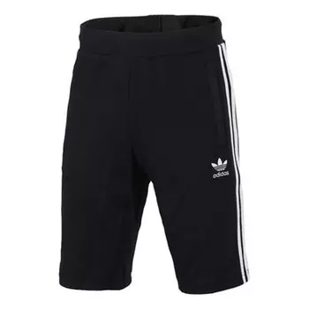 Шорты Adidas originals Logo Printing Stripe Sports Black, Черный