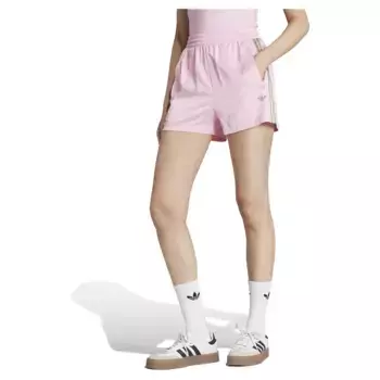 Шорты adidas Originals Pin-Stripe Satin, розовый