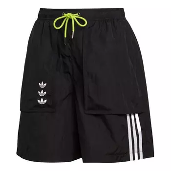 Шорты Adidas originals Trefoil Logo Printed Casual Sports Black, Черный