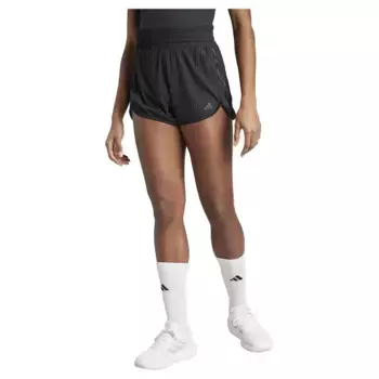 Шорты adidas Pacer All Gym Seasonal Rib High Rise Tonal 3 Stripes, черный