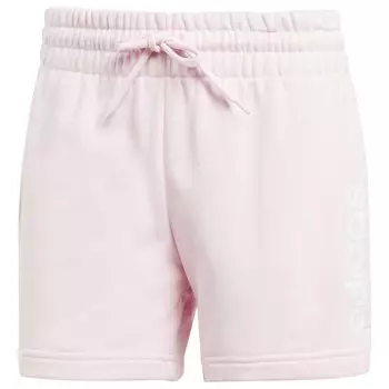 Шорты Adidas Women's Linear FT, цвет Clear Pink/White