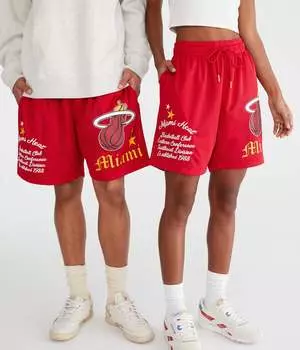 Шорты Aeropostale Miami Heat Mesh 6 дюймов, красный