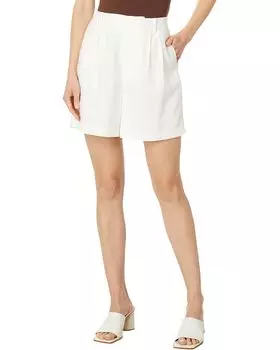 Шорты AG Jeans Sora High Rise Linen Pleated Shorts, цвет Powder