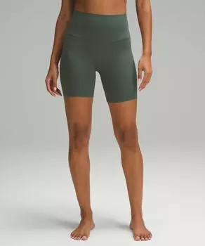 Шорты Align с высокой посадкой Lululemon, зеленый