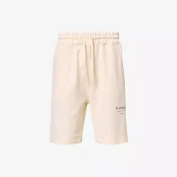 Шорты Allsaints Underground с фирменным принтом, белый