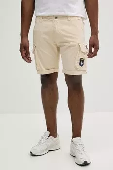 Шорты Alpha Industries, бежевый