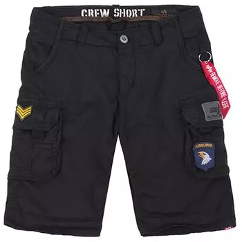 Шорты Alpha Industries Crew Patch, черный