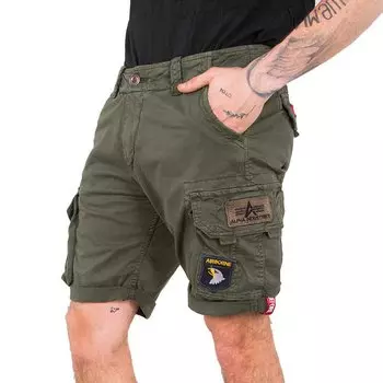 Шорты Alpha Industries Crew Patch, зеленый