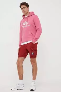 Шорты Alpha Industries, красный