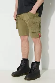 Шорты Alpha Industries, зеленый
