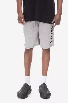 Шорты Alpha из джерси Alpha Industries, серый
