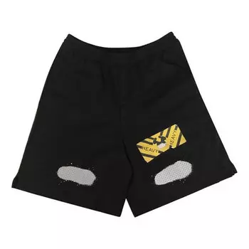Шорты alphabet printing casual shorts black Off-White, черный