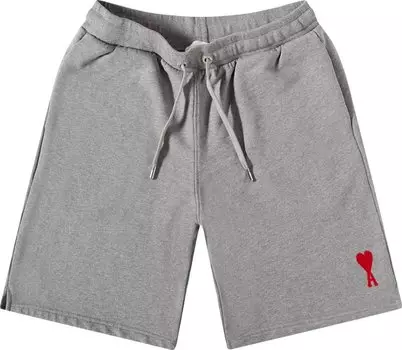 Шорты Ami Short 'Heather Grey/Red', серый