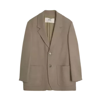 Шорты Ami Wool Gabardine Coat 'Taupe', коричневый