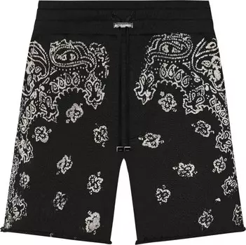 Шорты Amiri Bandana Bleach Shorts 'Black', черный