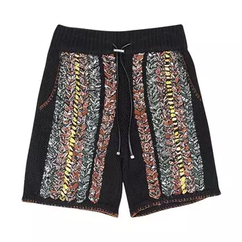 Шорты Amiri Braided Bandana Shorts Black, черный