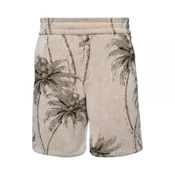 Шорты Amiri Palm Tapestry Short, цвет Alabaster