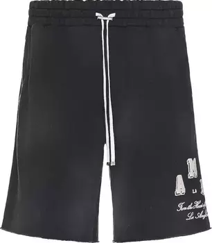 Шорты Amiri Vintage Collegiate, черный