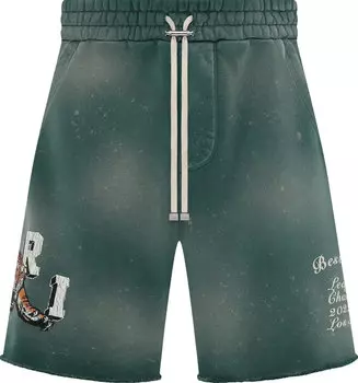 Шорты Amiri Vintage Tiger Sweatshort, зеленый