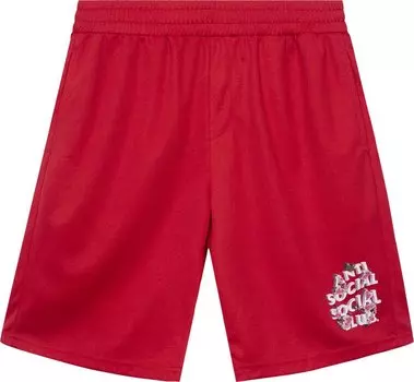 Шорты Anti Social Social Club Drama Club Mesh Shorts 'Red', красный