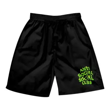 Шорты Anti Social Social Club Melt Away, цвет Черный