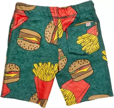 Шорты Appaman Kids Camp Shorts, цвет Burgers & Fries