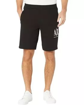 Шорты Armani Exchange Icon Cotton w/ Embroidered Logo, черный
