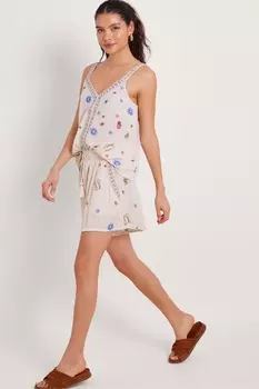 Шорты Arti с вышивкой Monsoon, бежевый