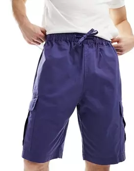 Шорты Asos Design Elasticated Waist, синий