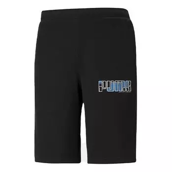 Шорты athletics cotton shorts 'black' Puma, черный