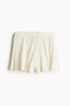 Шорты ажурной вязки H&M, бежевый