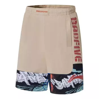 Шорты badfive графические баскетбольные шорты Li-Ning, бежевый