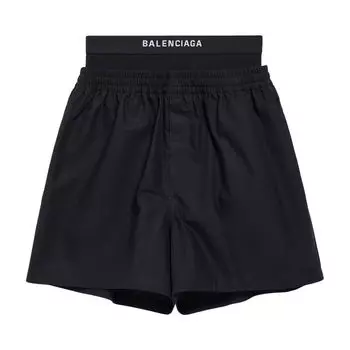 Шорты Balenciaga Hybrid Boxer Shorts 'Black', черный
