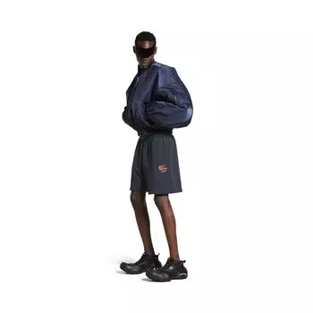 Шорты Balenciaga с проклеенной спиной, красный/белый /черный