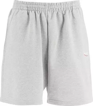 Шорты Balenciaga Sweat Shorts 'Heather Grey/White/Red', серый