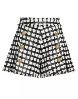 Шорты Balmain, слоновая кость