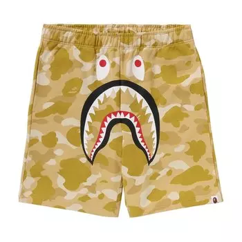 Шорты BAPE Color Camo Shark Sweat Shorts, желтый