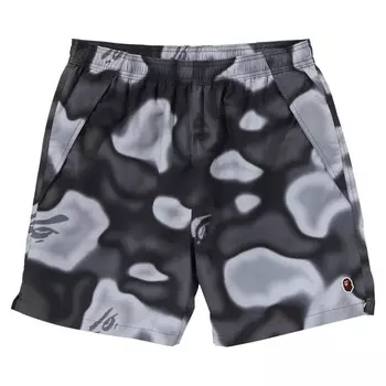 Шорты BAPE Liquid Camo One Point Beach Shorts, черный