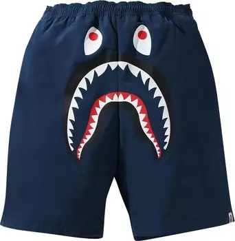 Шорты BAPE Shark Beach Shorts 'Navy', синий
