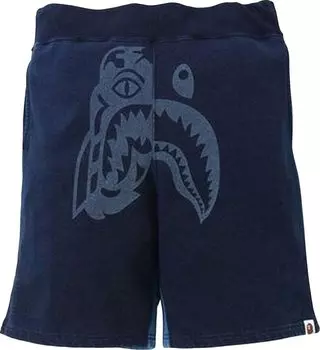 Шорты BAPE Tiger Shark Sweat Shorts 'Indigo', синий